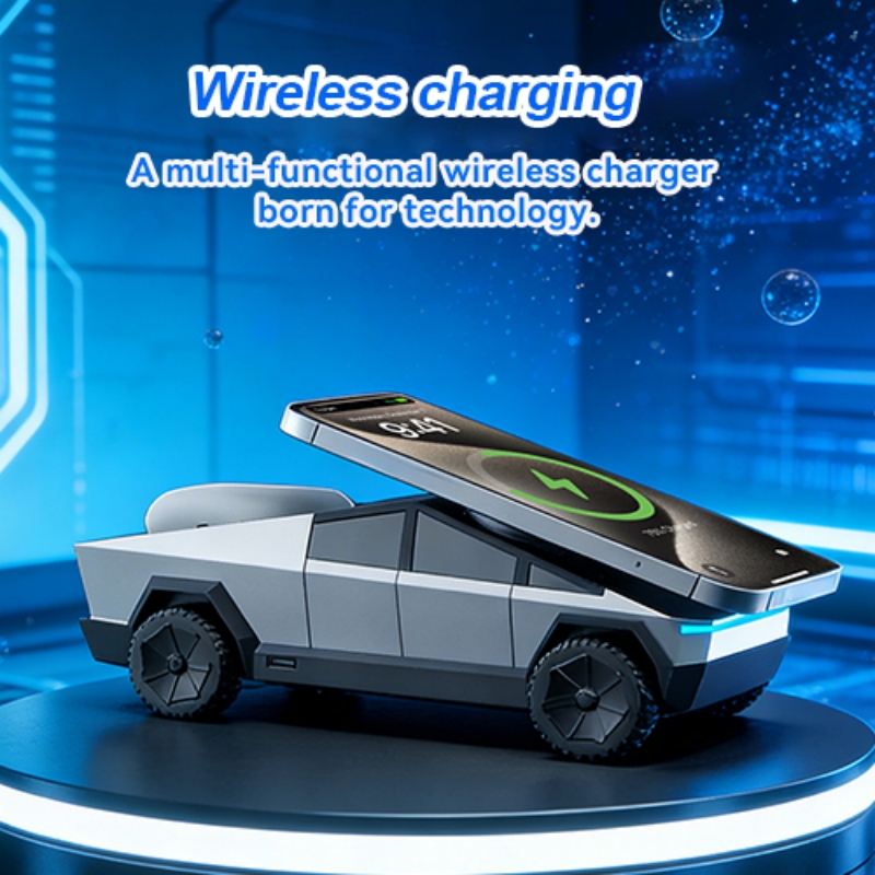 Usb C Earphone - Desktop Stand 3-in-1 CyberDock Wireless Charging