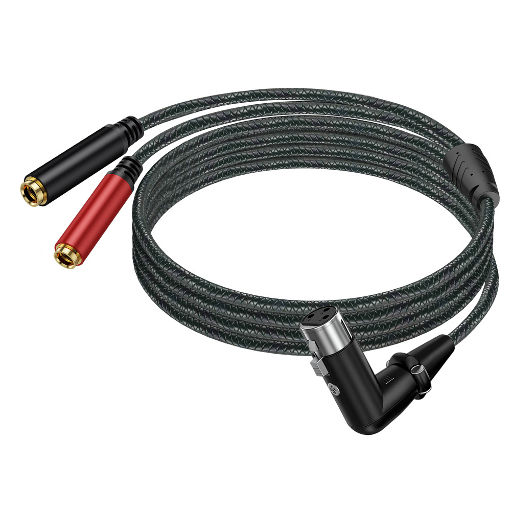 3Pin XLR Female To Dual 6.35mm - Earphone Splitter Jack ulasan dan harga