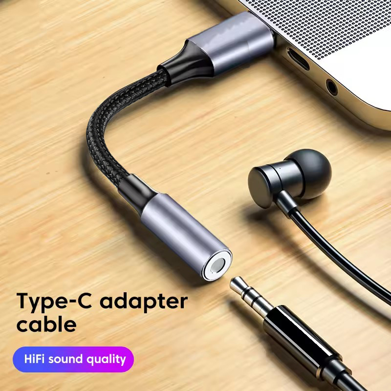 USB C Audio Adapter DAC Type-C - Audiophile Headphone Wired ulasan dan harga