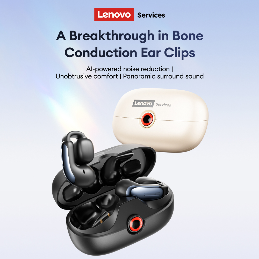 Lenovo LES-108 Bone Conduction - Noise Cancelling Headphone ulasan dan harga