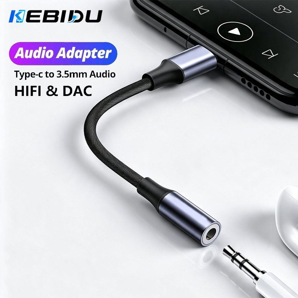 KEBIDU Type C To 3.5mm Audio A - Audiophile Headphone Wired ulasan dan harga