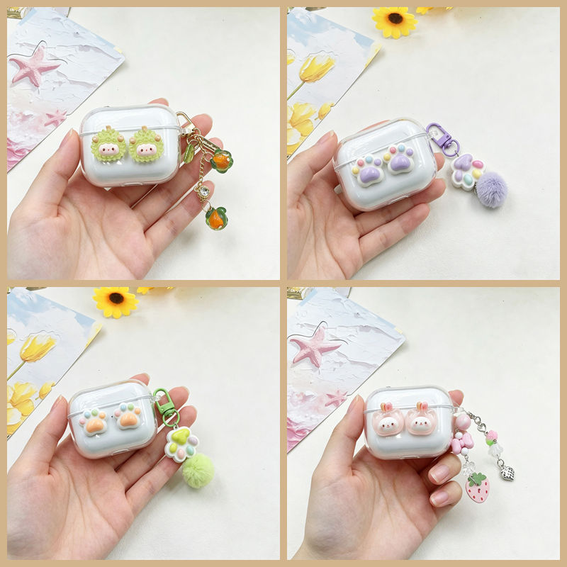 cartoon cute keychain case For - Beats Headphone Powerbeats Pro ulasan dan harga