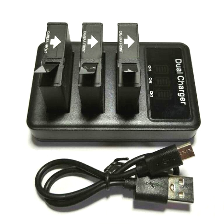 SJCAM 3 way USB 3 Slots Batter - Shure Mic Mv7 ulasan dan harga