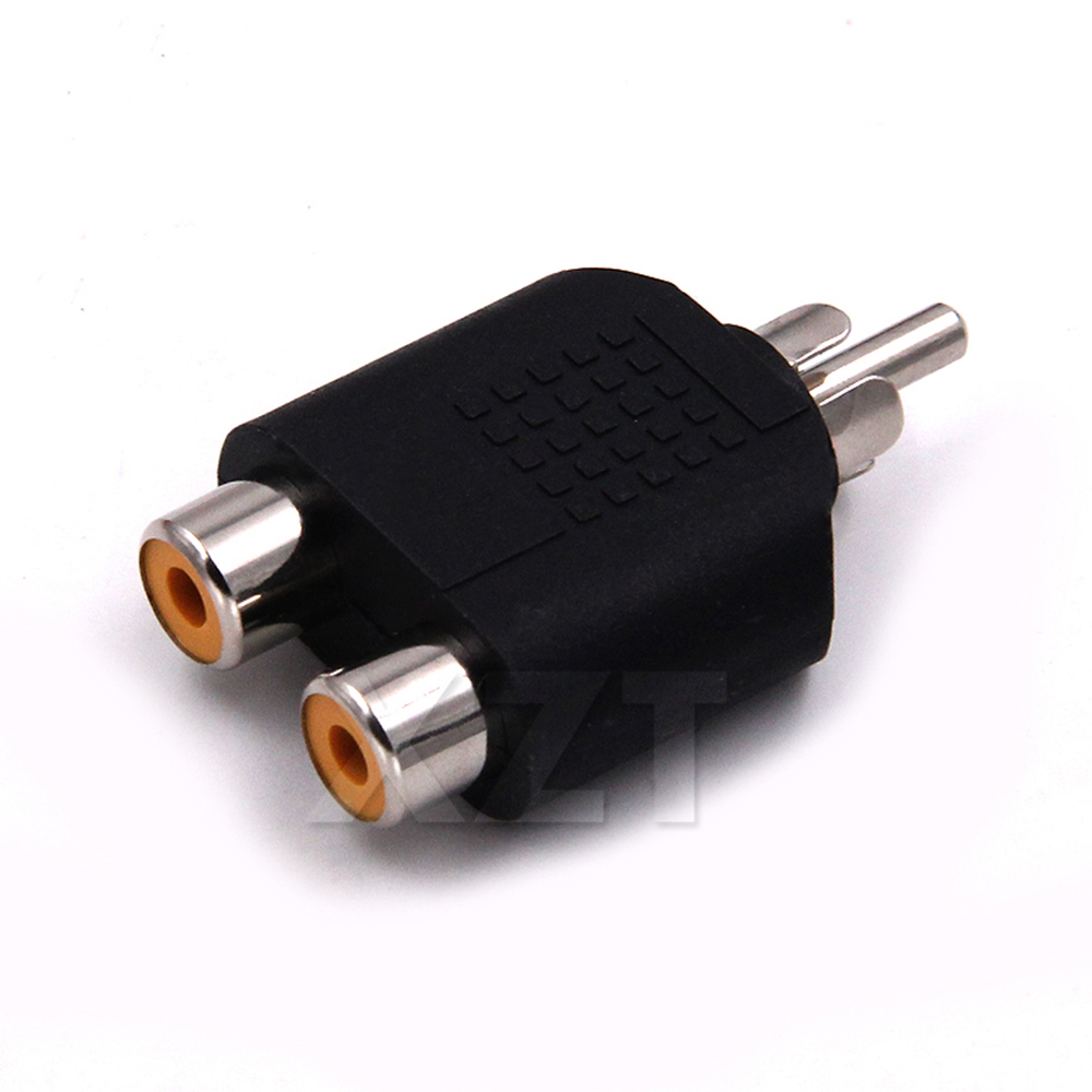 3.5mm Stereo Male To 2 RCA Fem - Earphone Splitter Jack ulasan dan harga