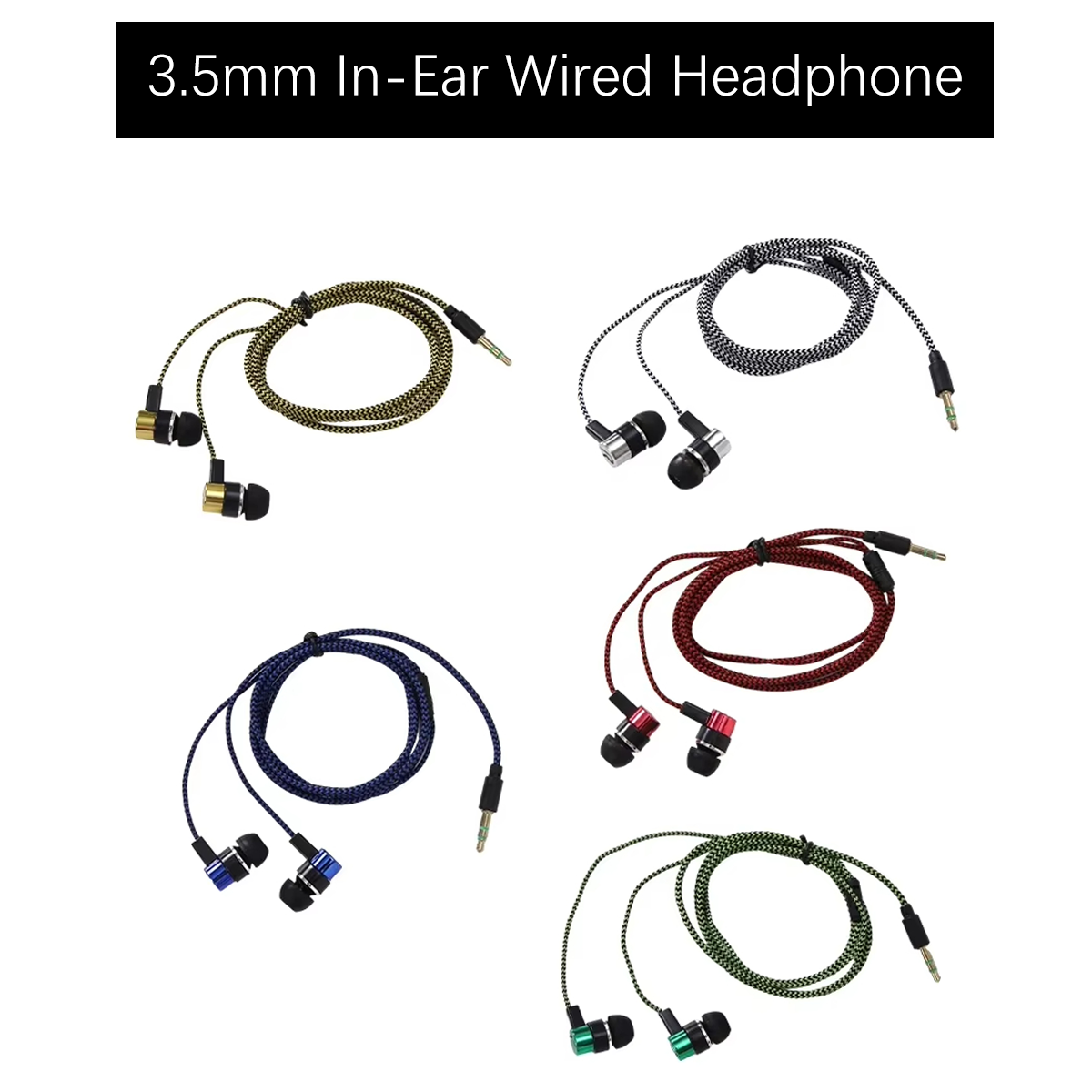 Miwayer 3.5mm Wired In-Ear Ear - Audiophile Headphone Wired ulasan dan harga