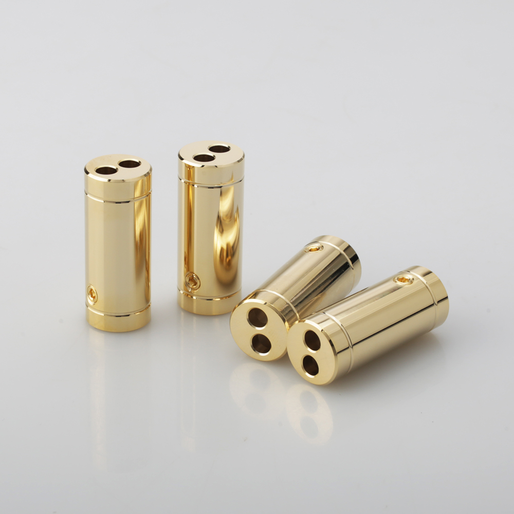 4 pcs Chrome/Gold Plated Speak - Audio Splitter Y ulasan dan harga