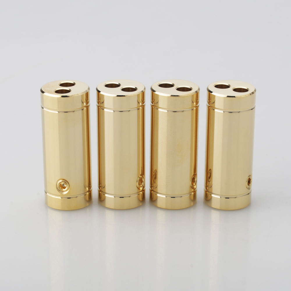 4 pcs Chrome/Gold Plated Speak - Audio Splitter Y ulasan dan harga