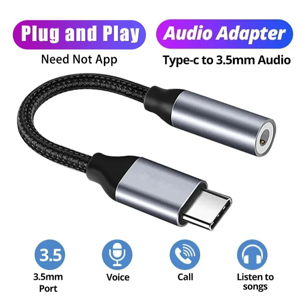 USB Type C To 3.5mm Audio Adap - Audiophile Headphone Wired ulasan dan harga