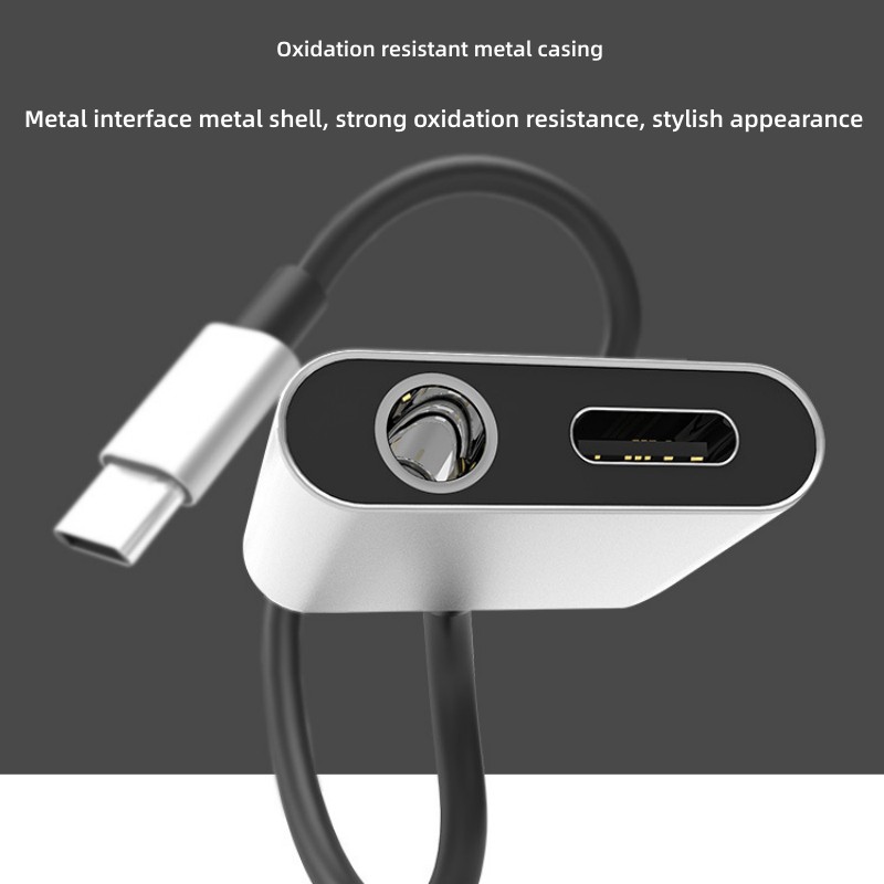 2 in 1 Audio Adapter Type C To - Audiophile Headphone Wired ulasan dan harga