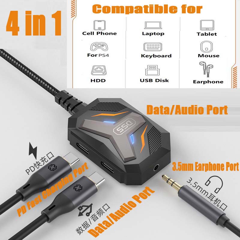 Type C Splitter USB C to 3.5mm - Earphone Splitter Jack ulasan dan harga