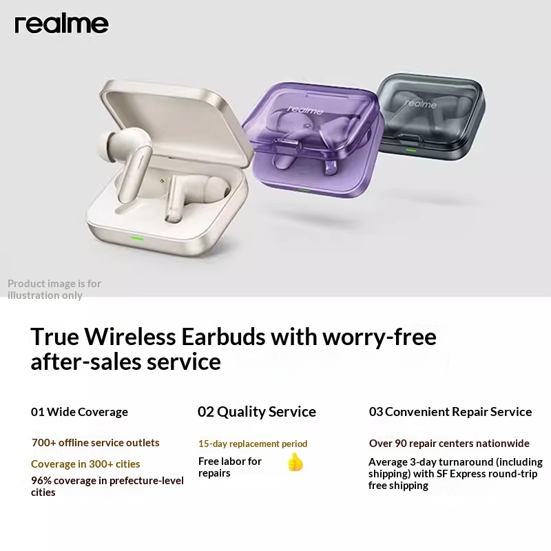Original realme Buds Air 7 52d - Noise Cancelling Headphone ulasan dan harga