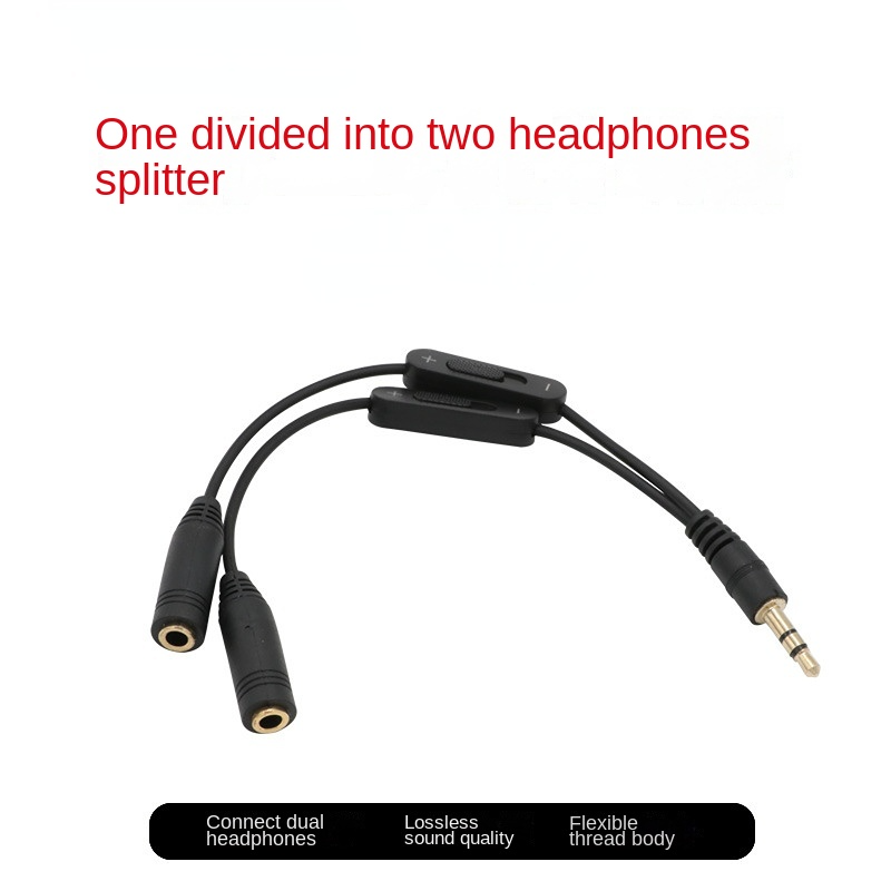 3.5 Jack Splitter Male To 2 Fe - Earphone Splitter Jack ulasan dan harga